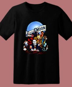 Blue Moon Beer Parody Killers Horror Halloween 80s T Shirt