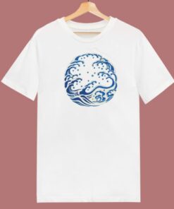 Blue Wave Classic 80s T Shirt Style