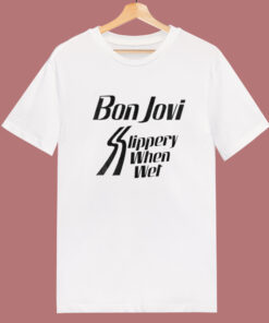 Bon Jovi Slippery When Wet T Shirt Style