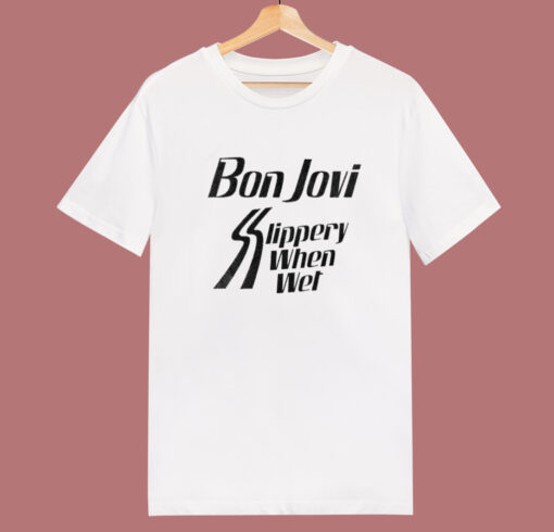 Bon Jovi Slippery When Wet T Shirt Style