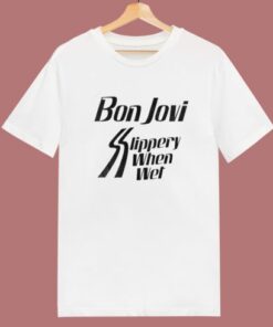 Bon Jovi Slippery When Wet T Shirt Style