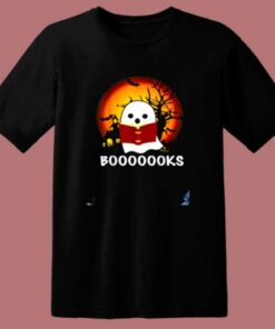 Boo Read Books Halloween Boooooks 80s T Shirt