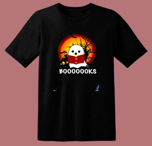 Boo Read Books Halloween Boooooks 80s T Shirt