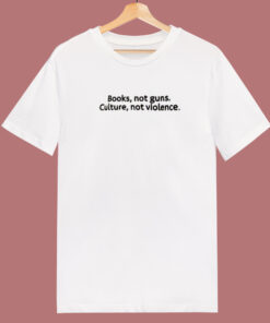 Books Not Guns Culture 80s T Shirt