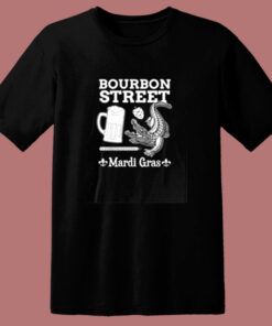 Bourbon Street Mardi Gras New Orleans Louisiana 80s T Shirt