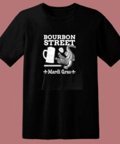 Bourbon Street Mardi Gras New Orleans Louisiana 80s T Shirt