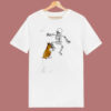 Boxer Dog Biting Skeleton 80s T Shirt