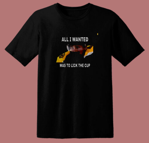 Brad Marchand All I Wanted Was To Lick The Cup 80s T Shirt