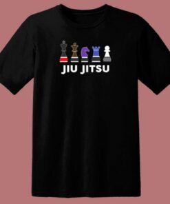 Brazilian Jiu Jitsu Chess Pieces Bjj 80s T Shirt
