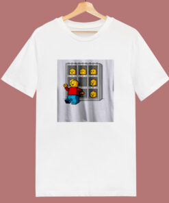 Brick Man Many Faces Parody 80s T Shirt 1