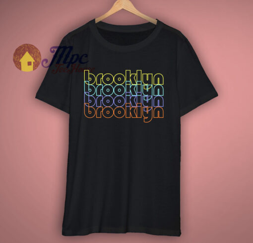 Brooklyn City Neon Lights T Shirt