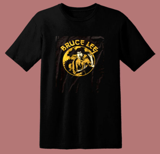 Bruce Lee Circle Dragon 80s T Shirt