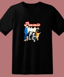 Bts Dynamite Group Retro 80s T Shirt