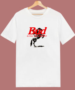 Budweiser Cowboy King Of Beers 80s T Shirt Budweiser Cowboy King Of Beers 80s T Shirt