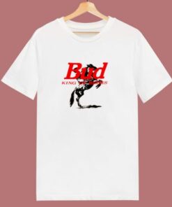 Budweiser Cowboy King Of Beers 80s T Shirt