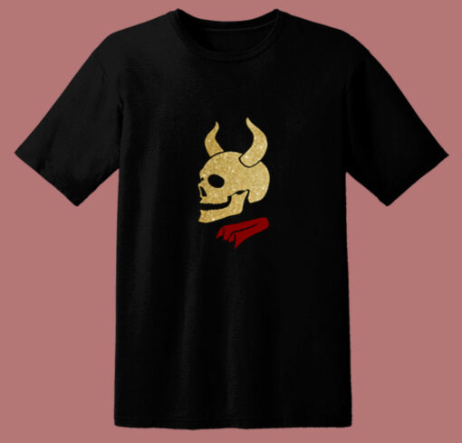 Buffy The Vampire Inspired Devil Skull Classic 80s T Shirt