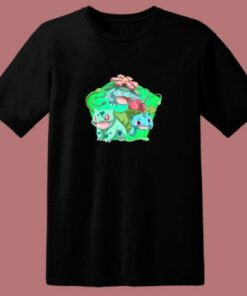 Bulbasaur Pokemon Evolution Chart Custom 80s T Shirt