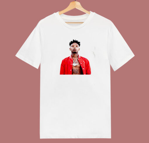 Buy Shipsfast 21 Savage  White 80s T Shirt