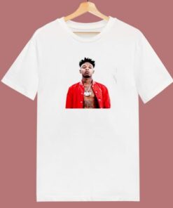 Buy Shipsfast 21 Savage  White 80s T Shirt