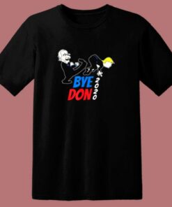 Bye Don Joe Biden Kicking Trump 2020 80s T Shirt