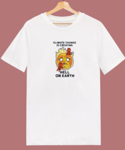 Calcifer Hell On Heart 80s T Shirt Calcifer Hell On Heart 80s T Shirt