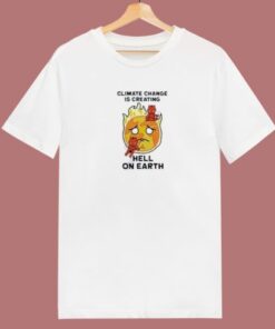 Calcifer Hell On Heart 80s T Shirt