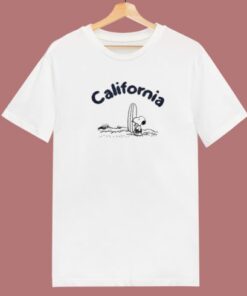 California Peanuts Surfing T Shirt Style