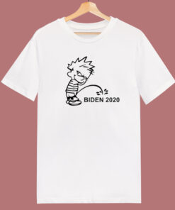 Calvin Peeing Biden 2020 T Shirt Style