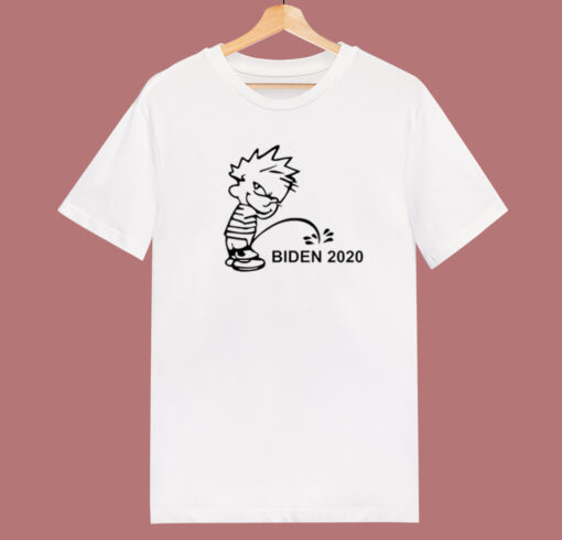 Calvin Peeing Biden 2020 T Shirt Style