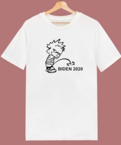 Calvin Peeing Biden 2020 T Shirt Style