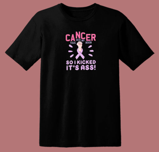 Cancer Hed My Boob 80s T Shirt