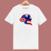 Cap Bent Back Skull 80s T Shirt