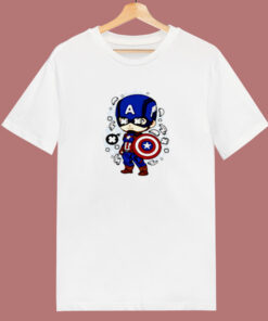 Captain America Pop Art 80s T Shirt 1