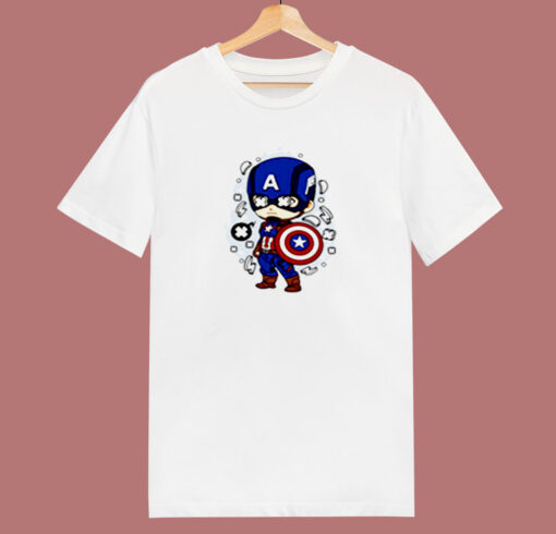Captain America Pop Art 80s T Shirt