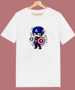 Captain America Pop Art 80s T Shirt 2