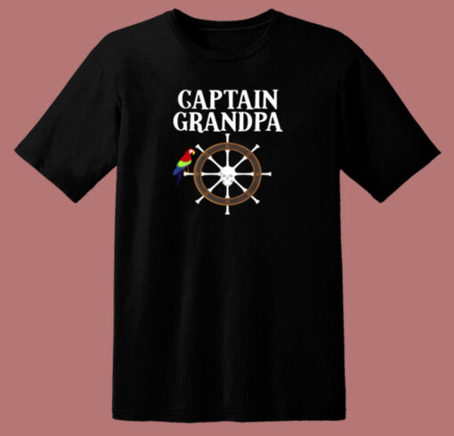 Captain Grandpa 80s T Shirt