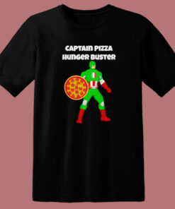 Captain Pizza Hunger Buster T Shirt Style