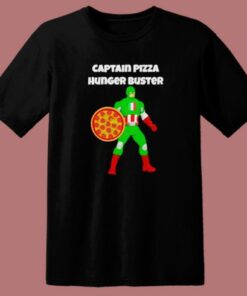 Captain Pizza Hunger Buster T Shirt Style