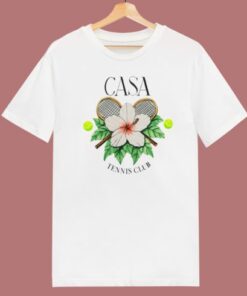 Casablanca Tennis Club Floral T Shirt Style