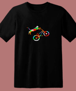 Cat Bike 80s T Shirt 1