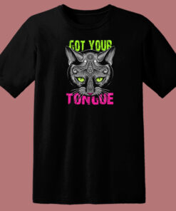 Cat Got Your Tongue Graphic 80s T Shirt Style 1