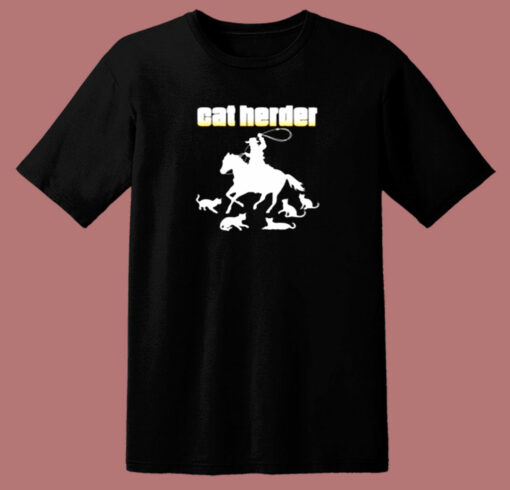 Cat Herder 80s T Shirt