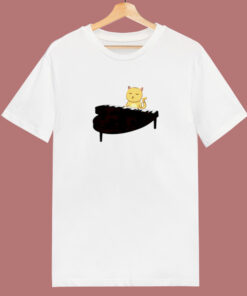 Cat Playing Piano 80s T Shirt Cat Playing Piano 80s T Shirt