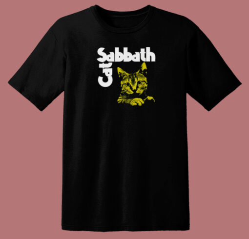 Cat Sabbath Funny 80s T Shirt Style