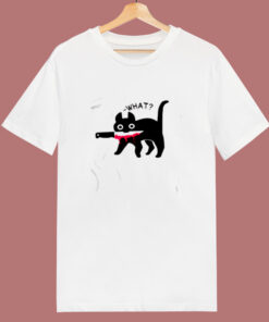 Cat What 80s T Shirt Cat What 80s T Shirt
