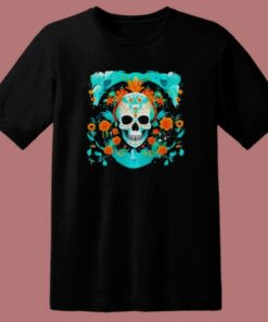 Catrina Skull Halloween T Shirt Style 2