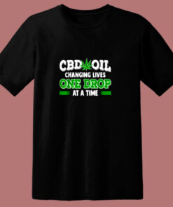 Cbd Oil Shirt Cannabinoid Hemp Heals Slogan 80s T Shirt