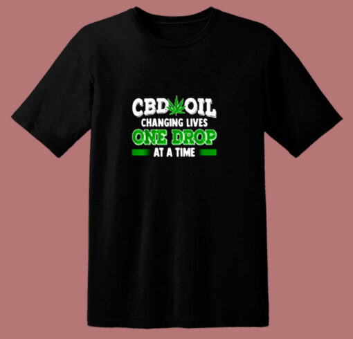 Cbd Oil Shirt Cannabinoid Hemp Heals Slogan 80s T Shirt