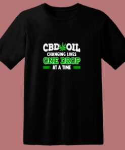 Cbd Oil Shirt Cannabinoid Hemp Heals Slogan 80s T Shirt