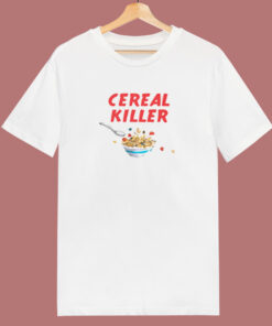 Cereal Killer Pun 80s T Shirt Cereal Killer Pun 80s T Shirt